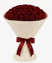 Букет 101 Бордовая роза Блэк Бакарра в Рябово