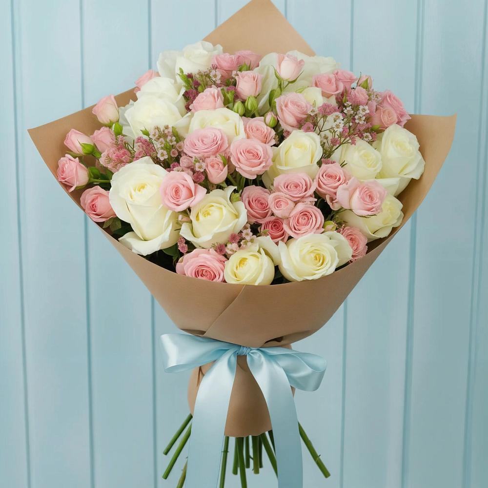 Букет цветов из: Розы в Рябово