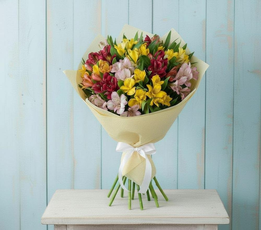 Букет цветов из: Альстромерии в Рябово