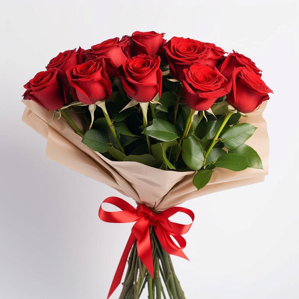 Букет 11 Красных роз Эдлесс Лав в Рябово