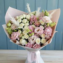 Букет цветов из:  Альстромерии и Розы в Рябово